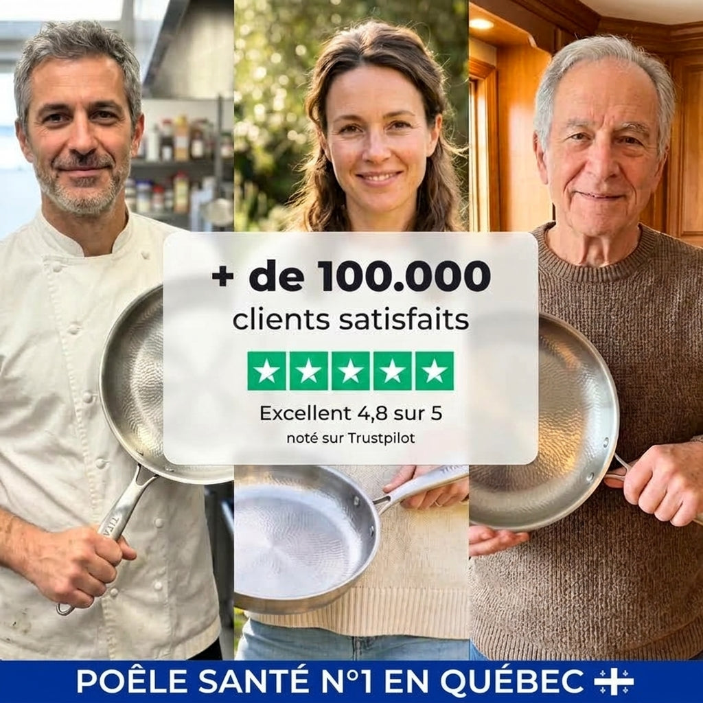 Poêle 100% Titane Pur Pour Une Cuisine Sans Toxines
